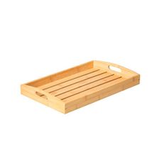 Bandeja Retangular de Bambu C/Alca 45x30x5,8 cm- Paramount