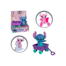 Boneco Disney Stitch Hora da Aventura Colecionável com Mini Veículo – Cotiplás