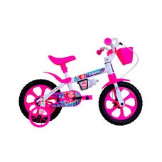 Bicicleta Infantil Cairu Aro 12 Mini Sereia – Branca e Rosa