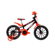 Bicicleta Infantil Aro 16 Cairu C-16 Pro Masculina – Preto e Vermelho