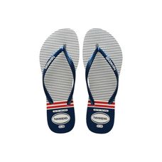 Sandalia Slim Nautica Branco/ Marinho/Vermelho - 37/38