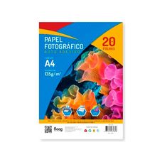 Papel Fotográfico Auto Adesivo Baag A4 135g – 20 Folhas