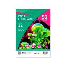 Papel Fotográfico Premium Glossy A4 135g – Pacote com 50 Folhas