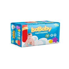 Fralda Descartável Isababy Super Sequinha Pacote Hiper G – 60 Unidades