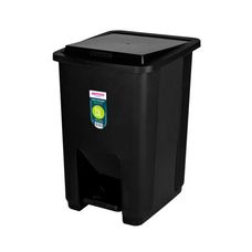 Lixeira Plástica com Pedal Sanremo Casablanca 15L – Preta