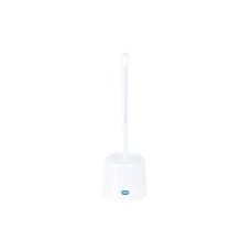 Escova Sanitária de Plástico com Suporte Branca – Mor