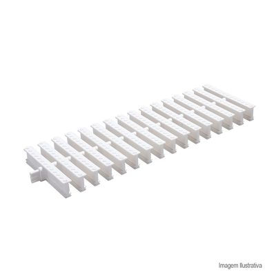 Grelha Piso 13x50cm Articulada Branca Tigre: Elegância e Funcionalidade