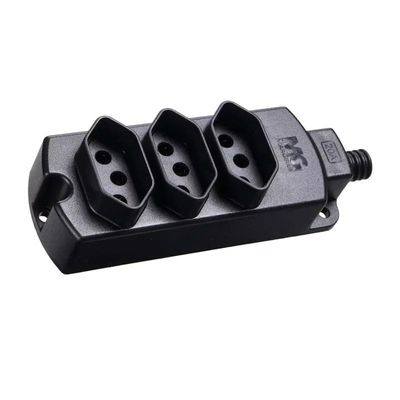 Tomada Barra Tripla 2P+T 20A / 10A Margirius