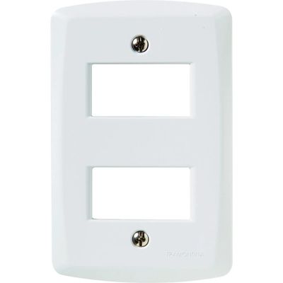 Placa 2 Postos Afastados 4X2 Branco 57105/206 LUX 2