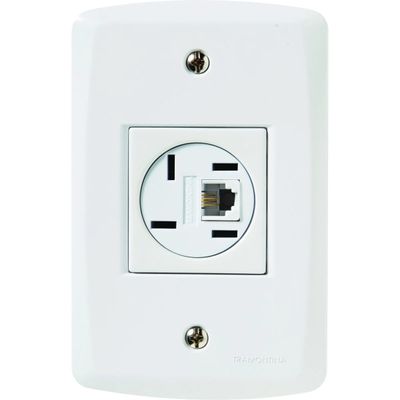 Módulo Tomada para Telefone 4 Pinos RJ11 BRC Tramontina