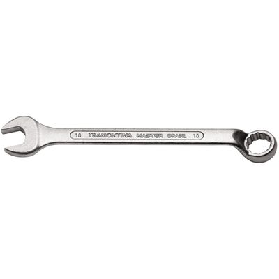 Chave Combinada 10 mm com Pescoço Tramontina com Corpo Forjado em Aço Especial Cromado