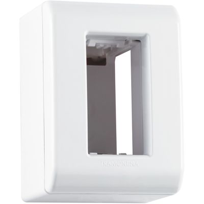 Caixa de Sobrepor 1 Posto Tramontina LizFlex Branca