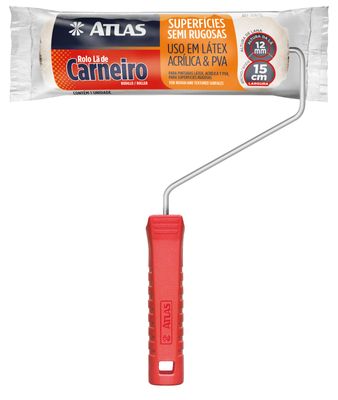 Rolo Lã De Carneiro 15Cm 328/15 Atlas