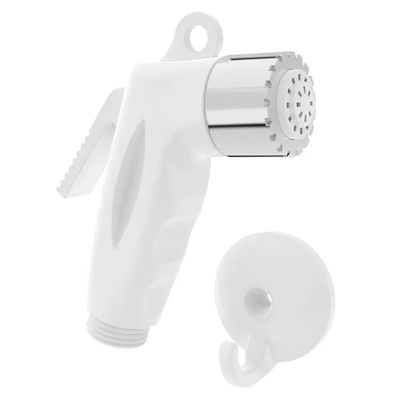Ducha Gatilho Branca Com Crivo Cromado 240202 Blukit