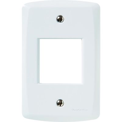 Placa 2 Postos Juntos 4X2 Branco 57105/005 LUX 2