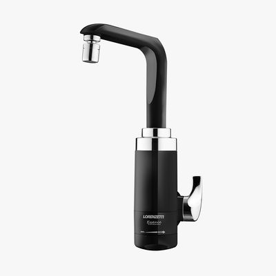 Torneira Essence Parede Preta/Cromado 220v 5500w Lorenzetti