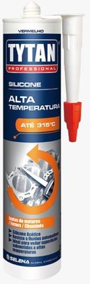 Silicone Alta Temperatura 280g Vermelho Tytan