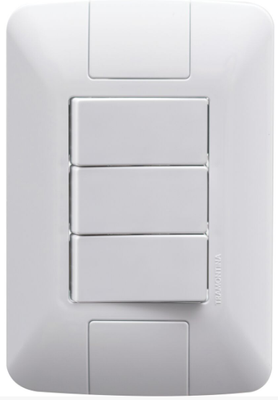 ARIA INTERRUPTOR TRIPLO SIMPLES BRANCO