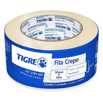 Fita Crepe 48mm x 50m Tigre