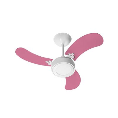 Ventilador New Luna Colors Rosa/Branco 233216 220v Delta
