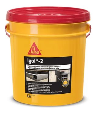 Sika® Igolflex® Preto 3,6Kg  Impermeabilização Flexível