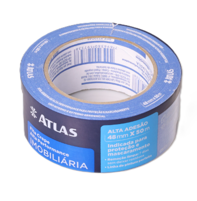 Fita Crepe 24mm x 50m Azul Tigre