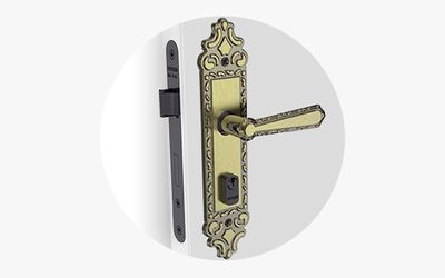Fechadura Veneza Colonial Externa Oval 3311073134 40X53 Soprano