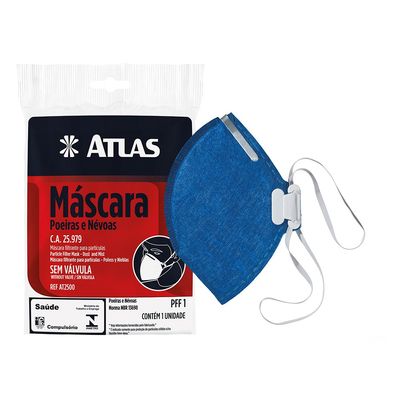 Máscara PFF1 Sem Válvula AT2500 Atlas