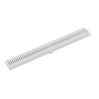 Ralo Linear 50cm - Grelha Branca Tigre: Eficiência e Elegância para Seu Espaço