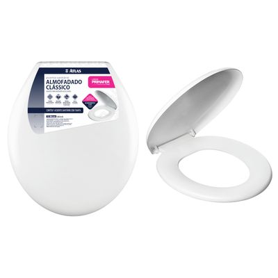 Assento Convencional Almofadado Branco PR 1063-2 Atlas