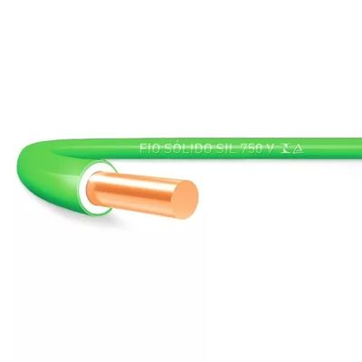 Fio Solido 6mm Verde Para Metro Nambei/ Sil/ Corfio