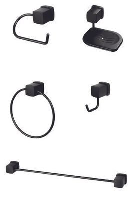 Kit Acessórios Block Preto Matte Meber