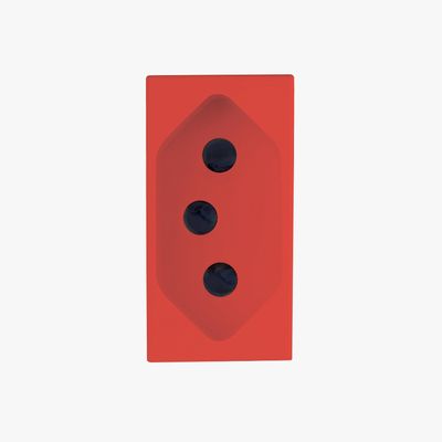Modulo Tomada 20A Vermelho DTM Soprano
