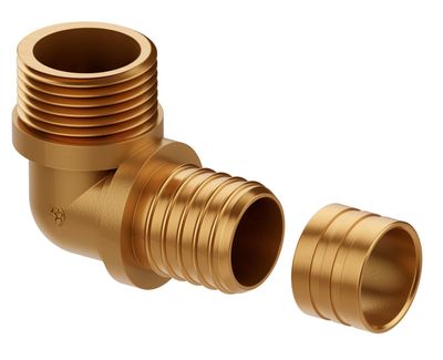 Joelho Macho 25 x 3/4 Clicpex C/ Anel Deslizante Tigre