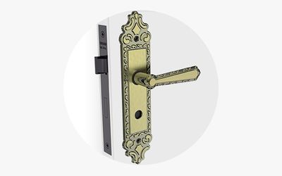 Fechadura Veneza Colonial Banheiro 3013073134 40X53 Soprano