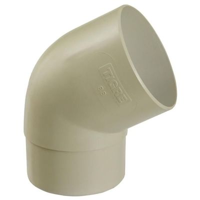 Joelho para Calha de Chuva 60° Circular Aquapluv Bege Tigre