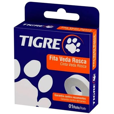 Fita Veda Rosca 50M Tigre - Vedação Superior para Conexões Hidráulicas