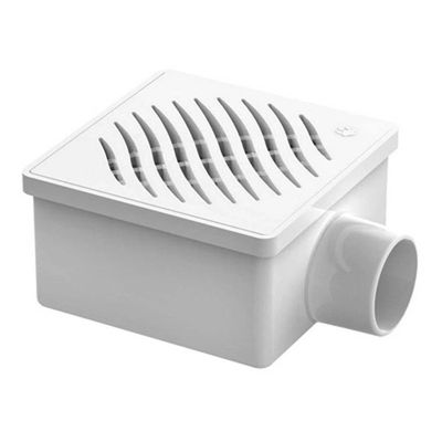 Ralo Sifonado Quadrado Grelha Branco 100x53x40mm Tigre