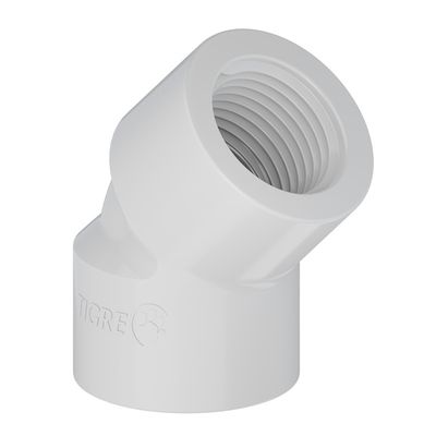 Joelho 45° com Rosca 1.1/2 Branco Tigre: Eficiência e Durabilidade em suas Instalações