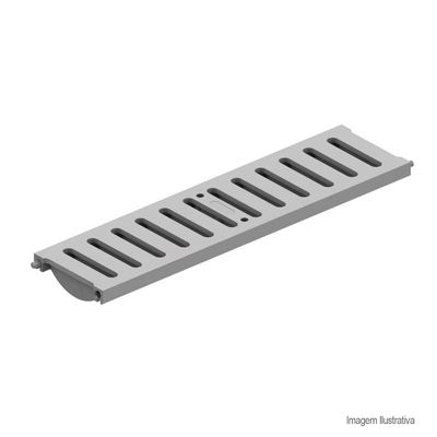 Grelha Piso 13x50cm 3 Toneladas Cinza Tigre: Durável e Funcional