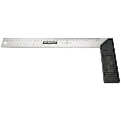 Esquadro Aco C/Cabo Plastico 25CM 43170/010 Tramontina