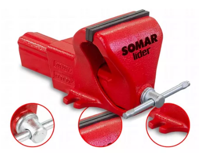 Morsa Torno De Bancada Numero 6 Somar Schulz Vermelho