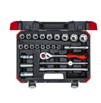 JOGO SOQUETE ENC 1/2 SEXT 10-32  24PÇS - GEDORE RED