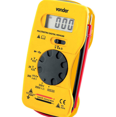Multimetro Vonder Tensão Ac E Dc Mdv 0300