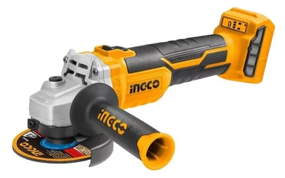 Esmerilhadeira Angular Sem Fio Ingco Cagli1152 Laranja 20 V + Acessório