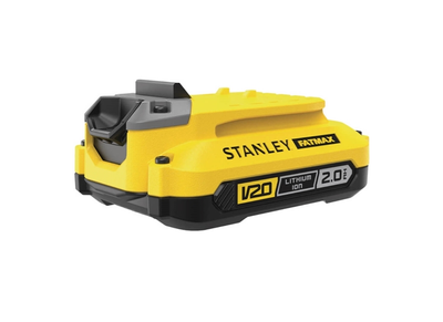 Bateria De Ion De Lítio Stanley 20v 2ah, Modelo Sb202-br, Compatível Com As Ferramentas Da Linha V20, Bivolt