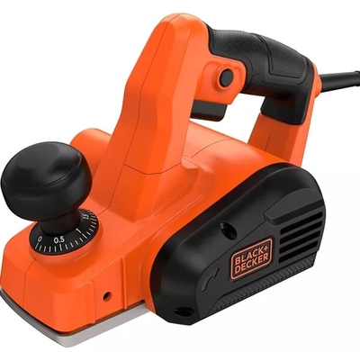 Plaina Elétrica 710w Black Decker Modelo Bew712 Profundidade De Corte 2mm Largura De Corte 82mm Recesso 11mm Com Adaptador De Aspiração De Pó 220v