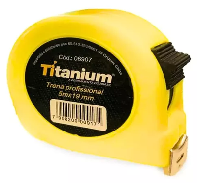 Trena De Medição Profissional 5m X 25mm Titanium