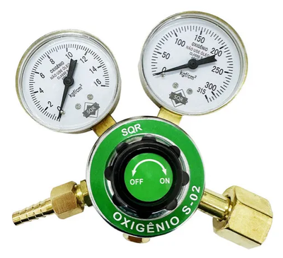 Regulador para Oxigenio com 2 manometro S02