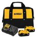 imagem do produto Kit DCB205C2K c/2 Baterias DCB205 5,0Ah 20V MAX* Li-ion + 1 Carregador Rápido DCB115 + Bolsa de Transporte - DEWALT